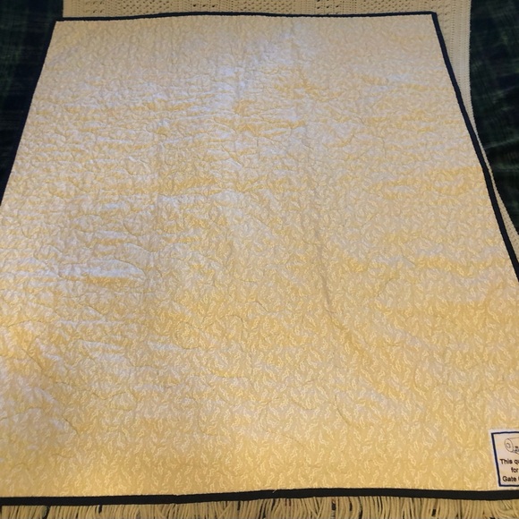 Handmade Patchwork Lap Quilt in Red and Blue - Picture 3 of 4